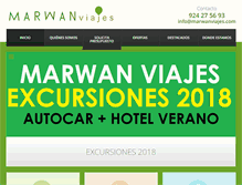 Tablet Screenshot of marwanviajes.com